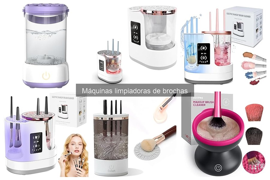 Alternativas a las máquinas limpiadoras de brochas de maquillaje