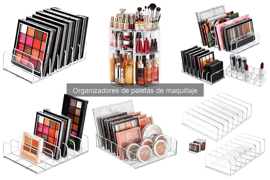 Alternativas creativas a organizadores de paletas de maquillaje