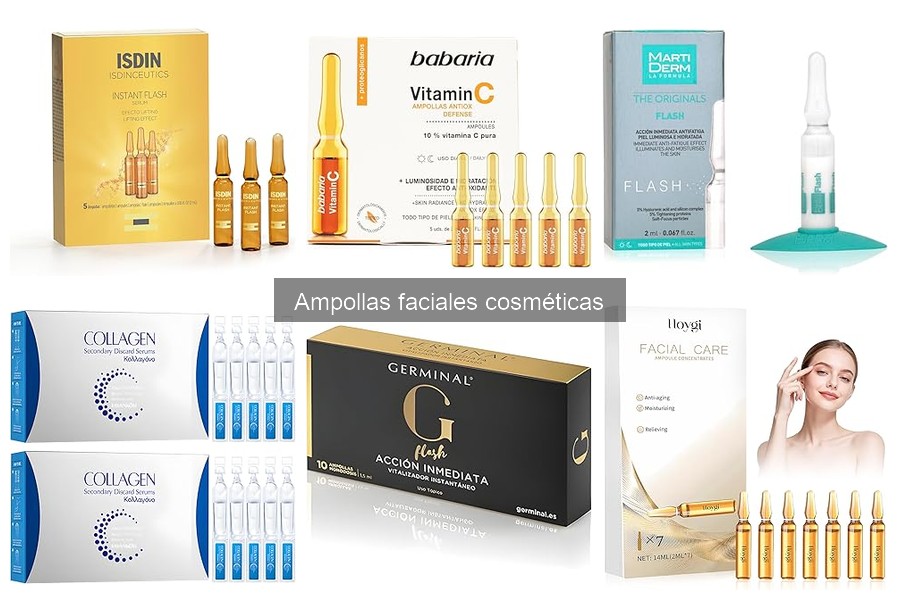 Ampollas faciales cosméticas: Beneficios e ingredientes clave