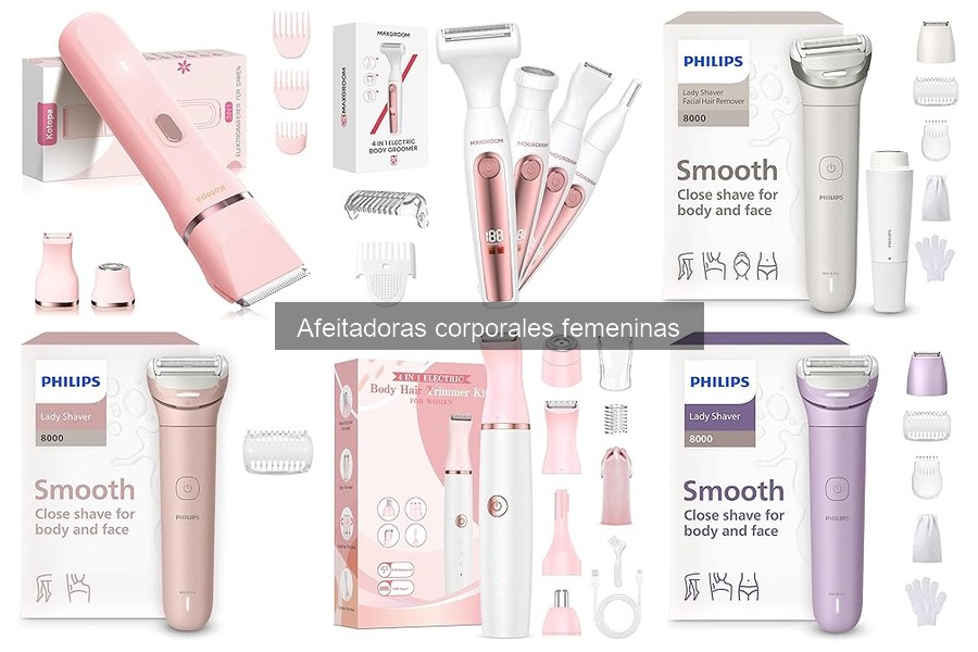 Comparativa de Afeitadoras Corporales Femeninas Más Populares