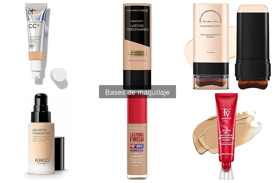 Comparativa de Bases de Maquillaje Líquidas y en Crema