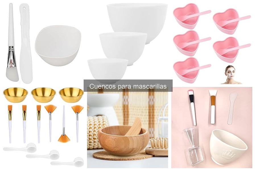 Comparativa de cuencos de plástico y cerámica para mascarillas