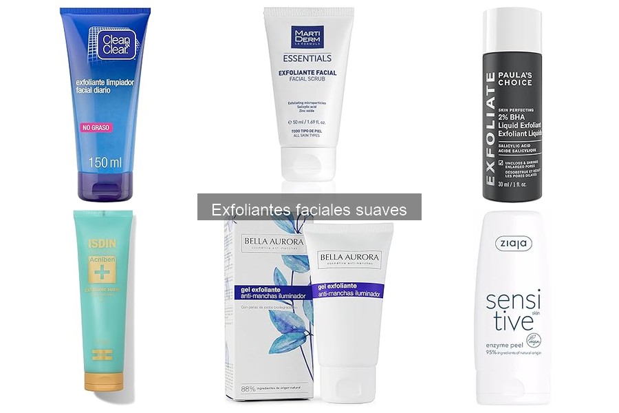 Comparativa de Exfoliantes Químicos y Físicos Suaves