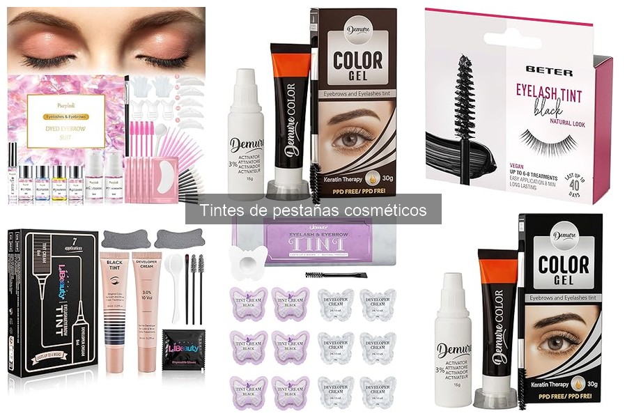 Comparativa de marcas populares de tintes de pestañas