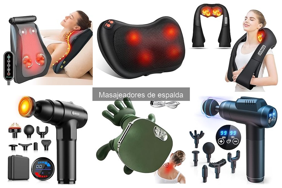 Comparativa de masajeadores de espalda eléctricos y manuales