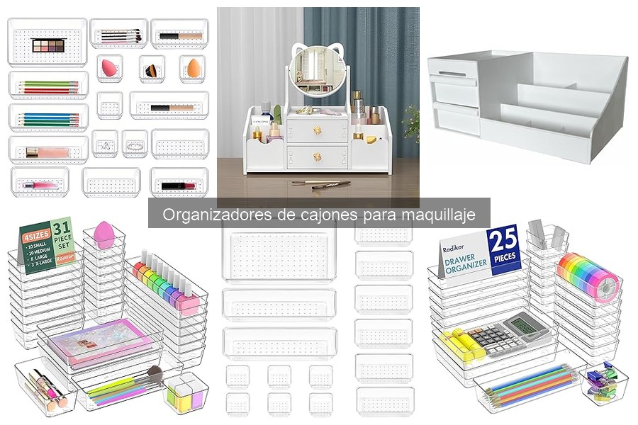 Comparativa de Organizadores de Cajones para Maquillaje