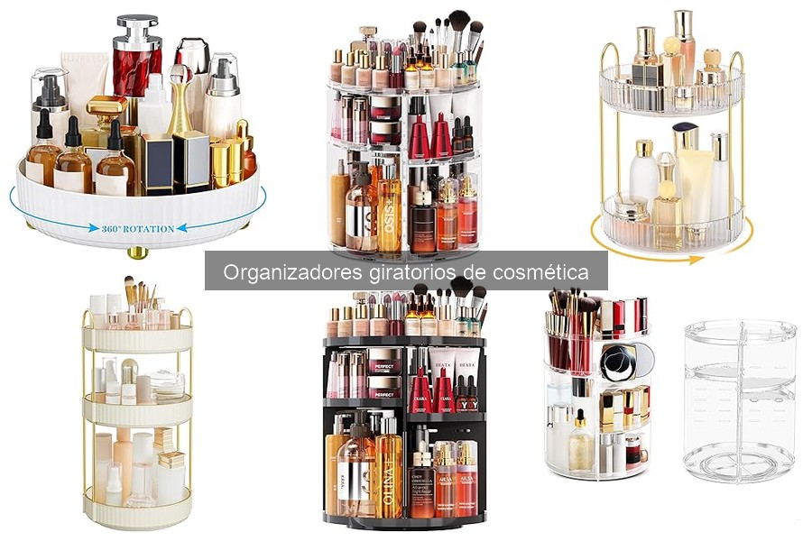 Comparativa de Organizadores Giratorios de Cosmética