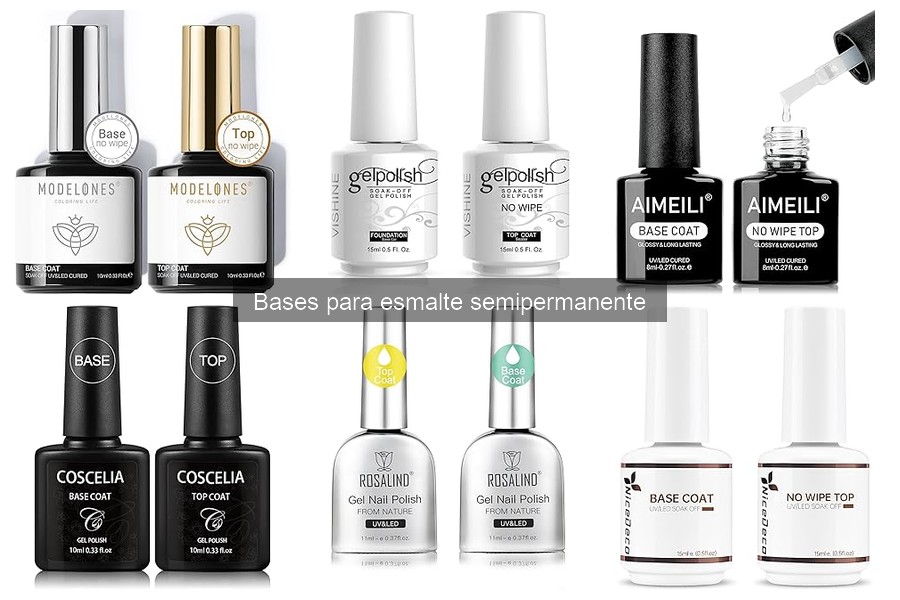 Comparativa de precios de bases para esmalte semipermanente en Amazon