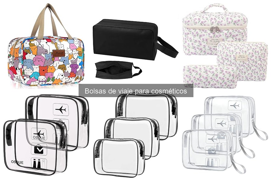 Comparativa de precios de bolsas de viaje para cosméticos