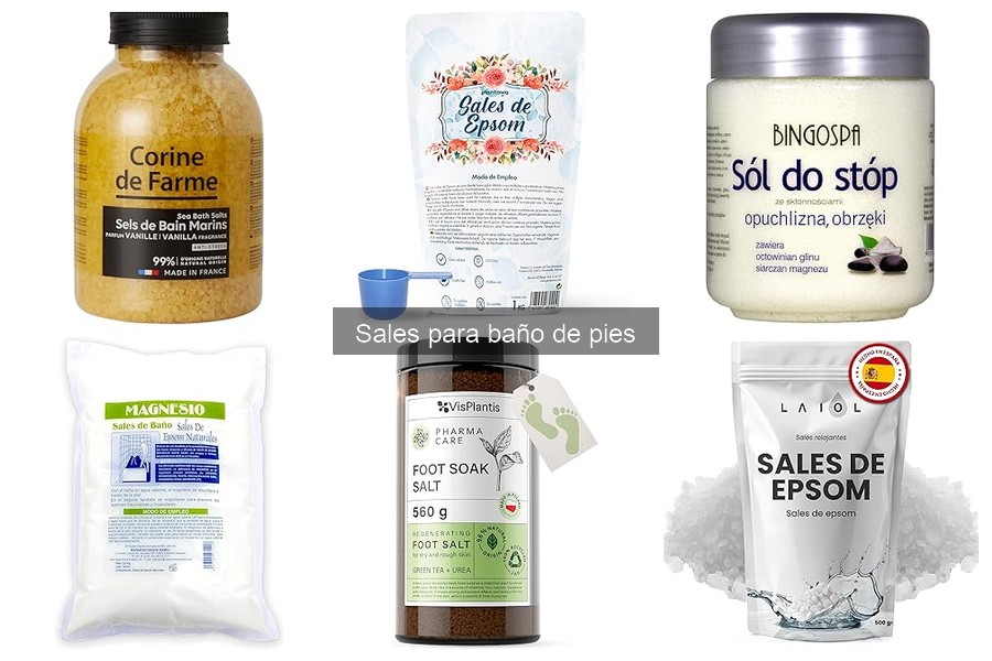 Comparativa de Sales para Baño de Pies y sus Alternativas