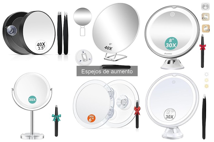 Comparativa: Espejos de Aumento con y sin Luz