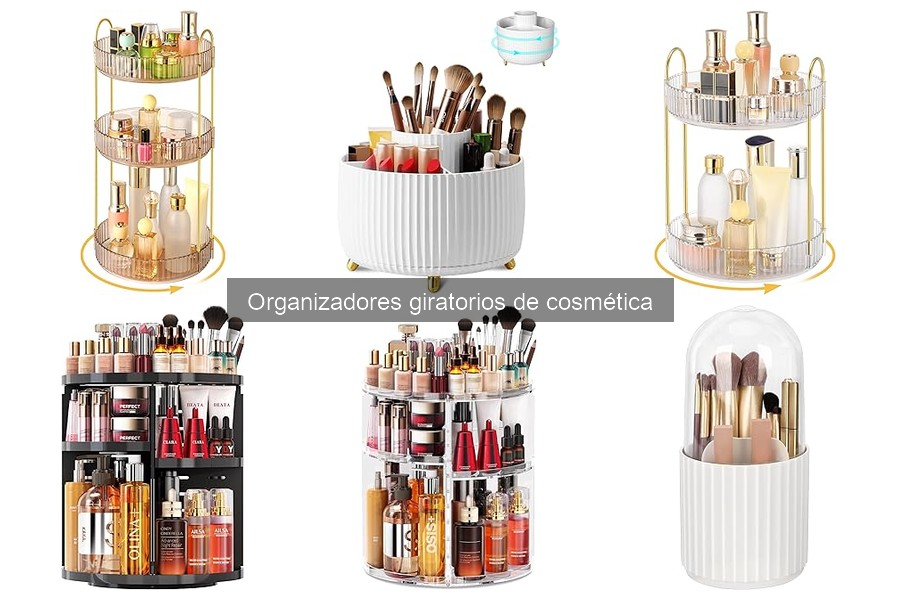 ¿Cuál es el mejor organizador giratorio de cosmética?