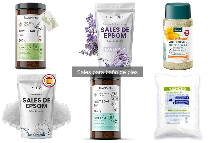 ¿Dónde comprar sales para baño de pies? Opciones en tienda y online