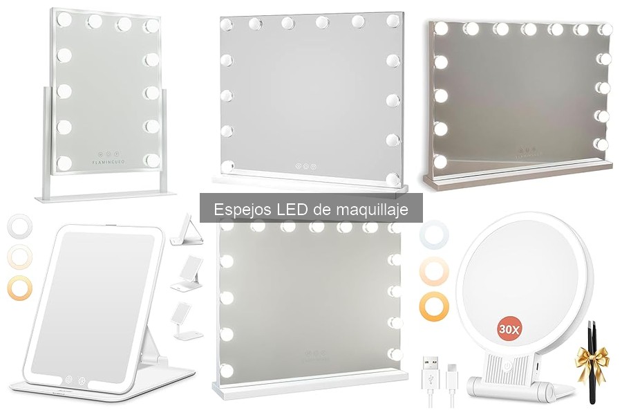Espejos LED de maquillaje: características y beneficios