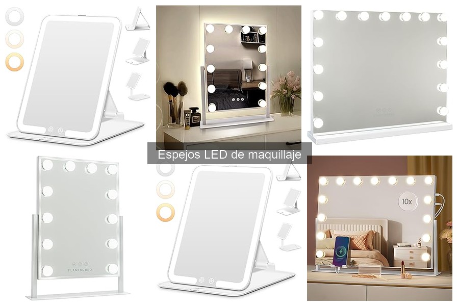Espejos LED de maquillaje para necesidades específicas