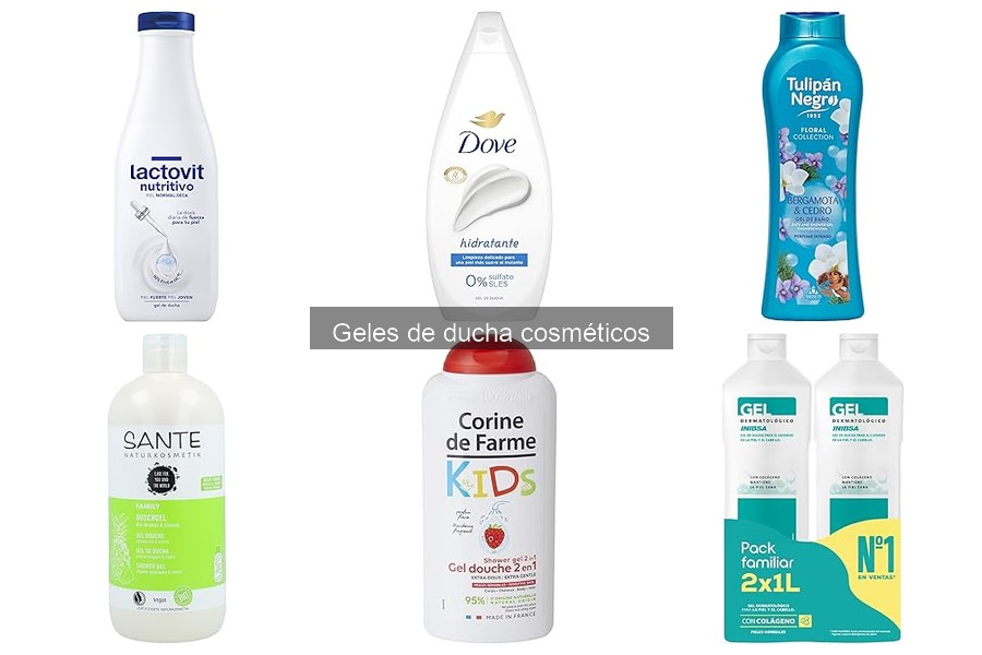 Geles de ducha cosméticos populares y sus precios