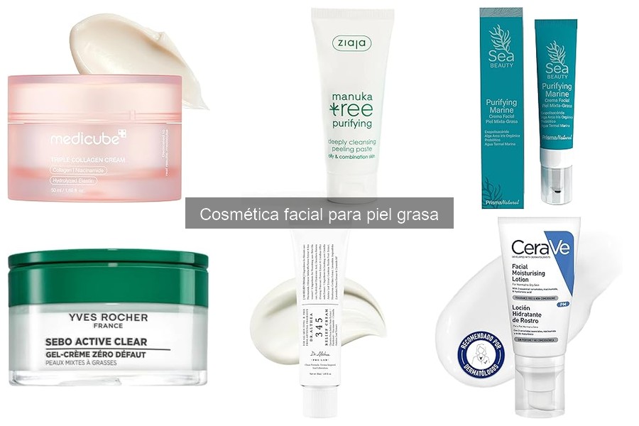 Guía de compra de cosmética facial para piel grasa