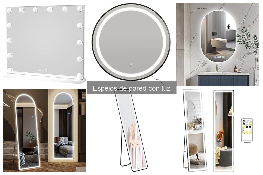 Los mejores espejos de pared con luz recomendados por expertos