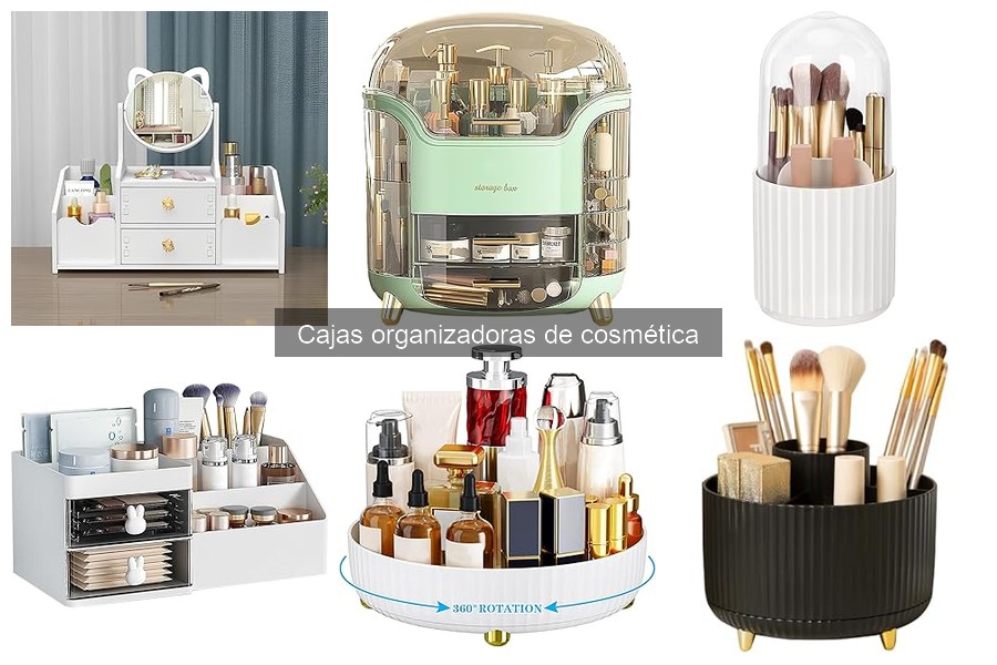 Mantenimiento y limpieza de cajas organizadoras de cosmética