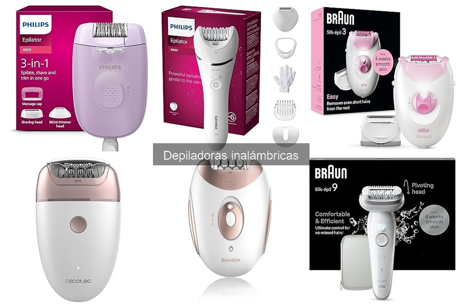 Mejores depiladoras inalámbricas para pieles sensibles