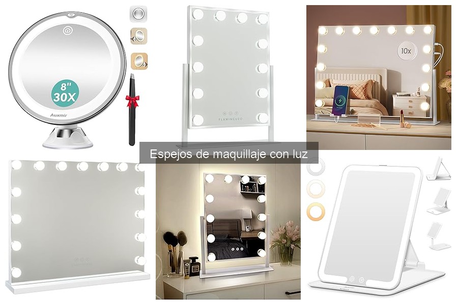 Mejores espejos de maquillaje con luz para profesionales