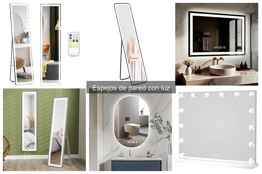 Mejores espejos de pared con luz para maquillaje: comparativa