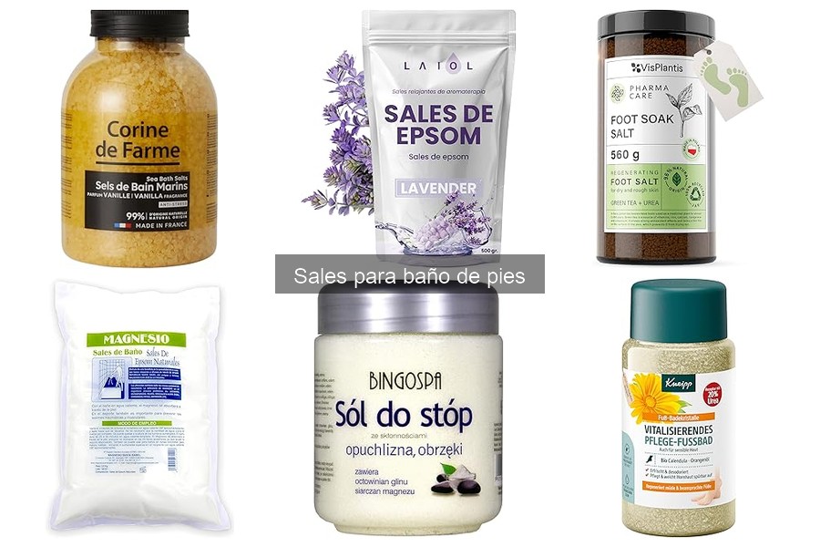 Mejores marcas de sales para baño de pies comparativa