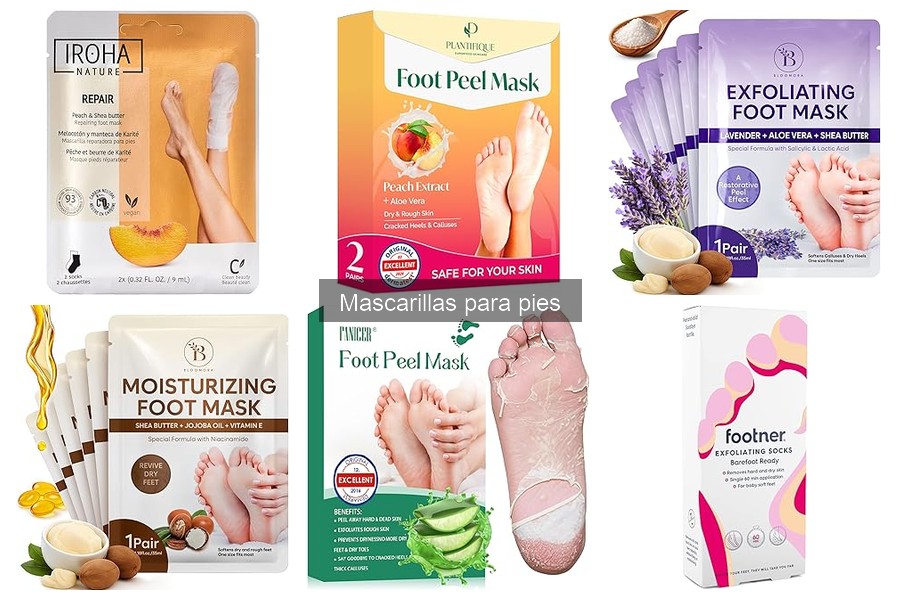 Mejores mascarillas para pies secos: comparativa completa