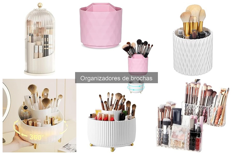 Mejores materiales para organizadores de brochas de maquillaje