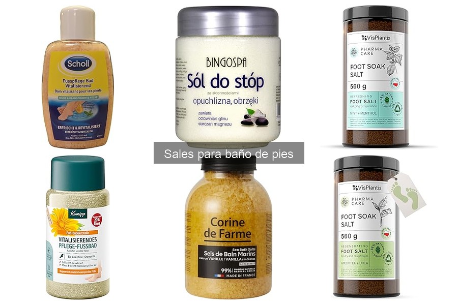 Mejores ofertas de sales para baño de pies y precios 2023