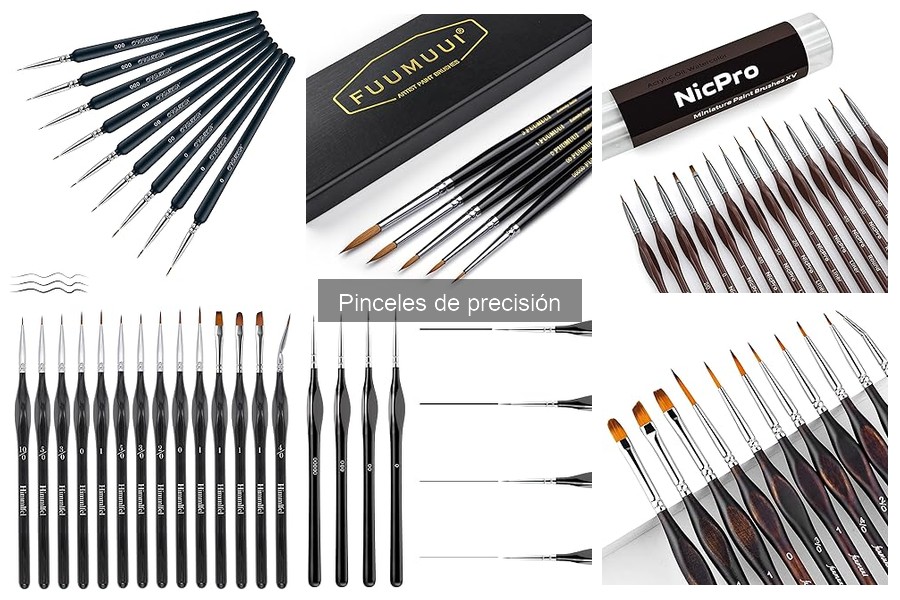 Mejores pinceles de precisión para principiantes en pintura