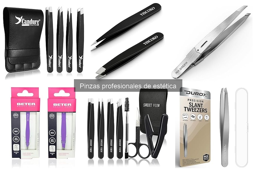 Mejores pinzas profesionales de estética para depilación