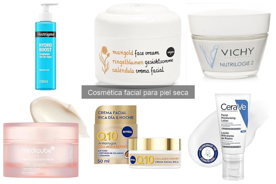 ** Mejores productos de cosmética facial para piel seca