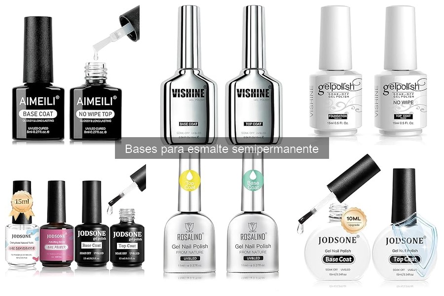 Mejores productos para combinar con bases de esmalte semipermanente