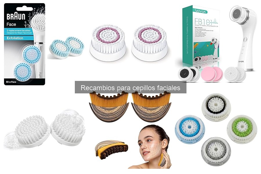 Mejores recambios para cepillos faciales: comparativa 2023
