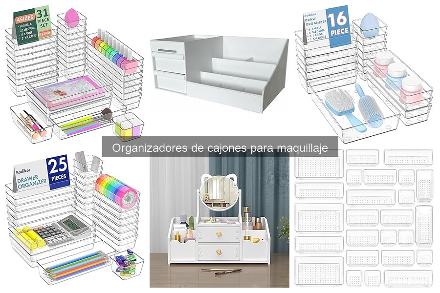 Organizador de cajones para maquillaje: guía según tipo