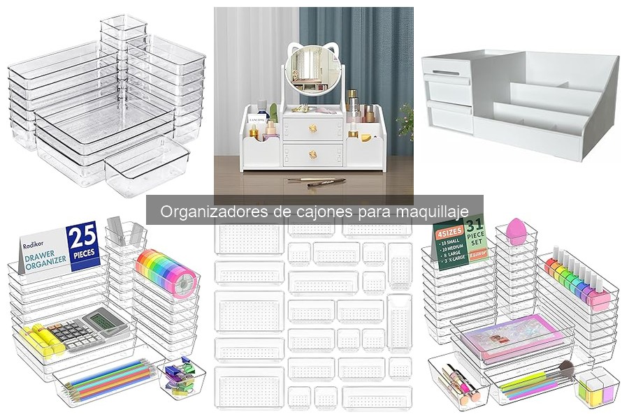 ¿Qué son los organizadores de cajones para maquillaje?