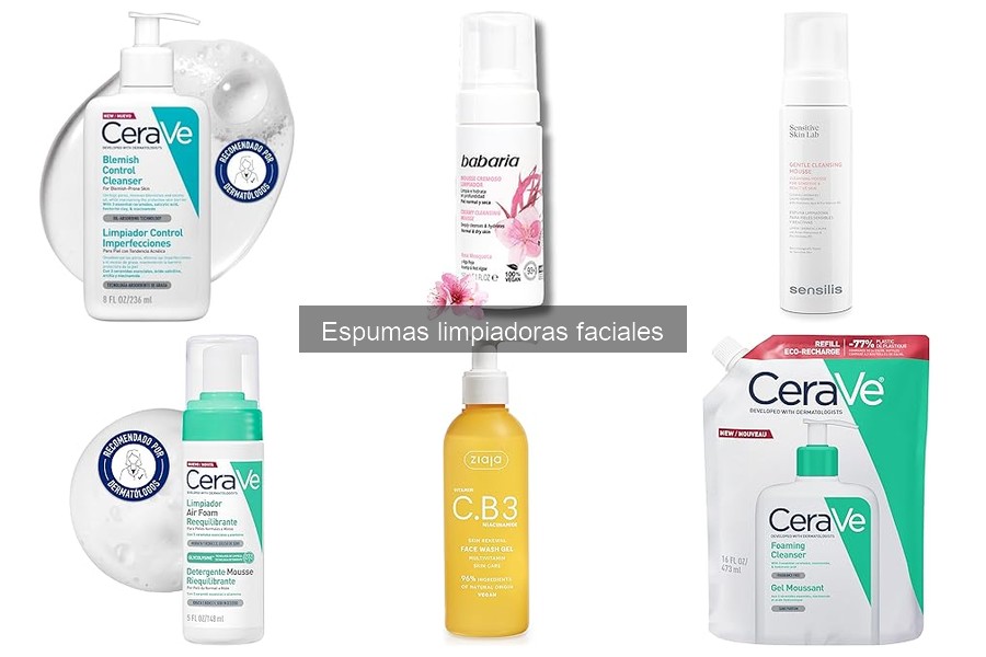 ¿Son seguras las espumas limpiadoras para piel sensible?