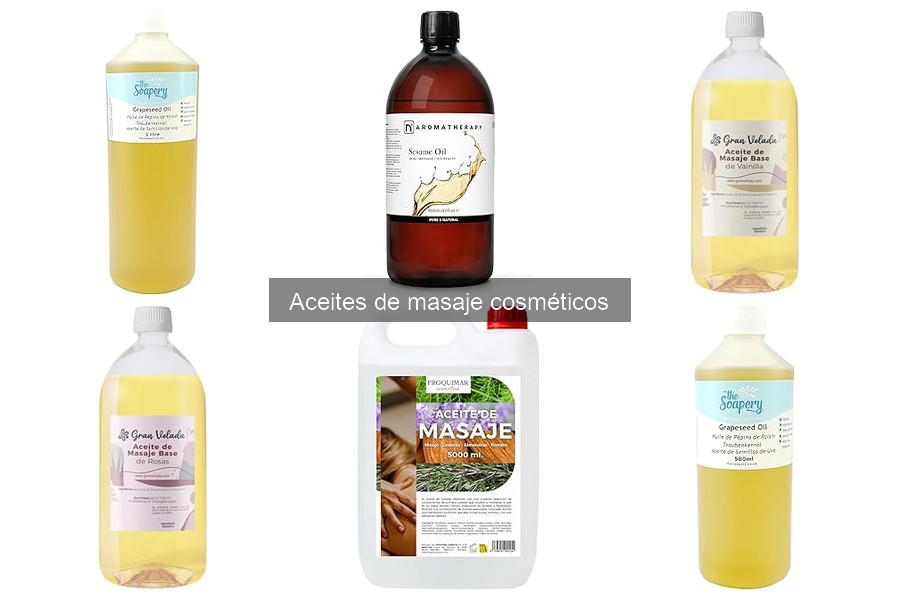 Tipos de aceites de masaje cosméticos para tu bienestar
