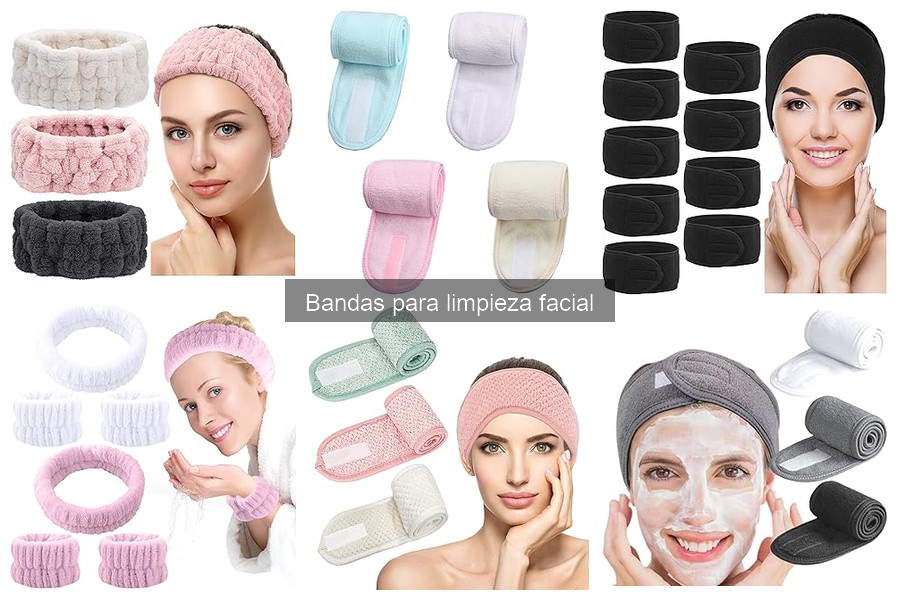 Tipos de bandas para limpieza facial y sus usos