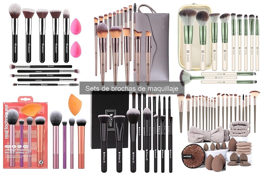 Tipos de brochas de maquillaje y sus usos específicos