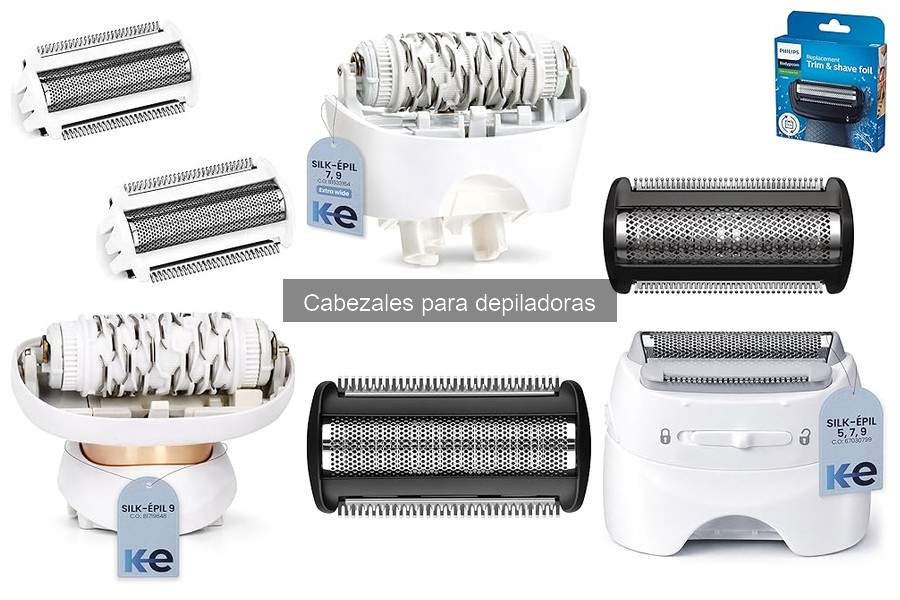 Tipos de cabezales para depiladoras y sus usos