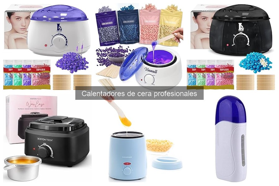 ** Tipos de calentadores de cera profesionales y sus usos