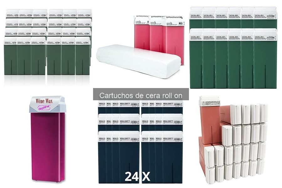 Tipos de cartuchos de cera roll on y sus aplicaciones