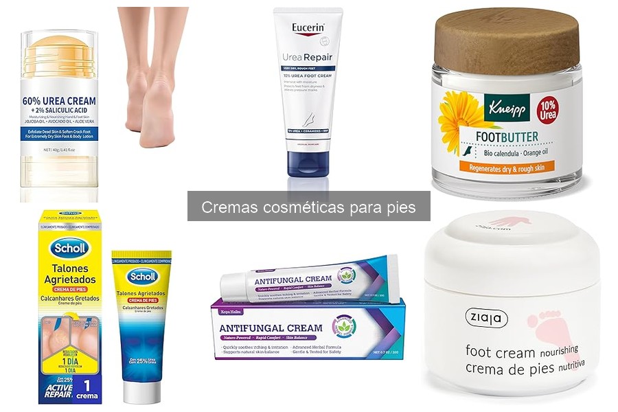 ** Tipos de cremas para pies: usos y beneficios en el cuidado