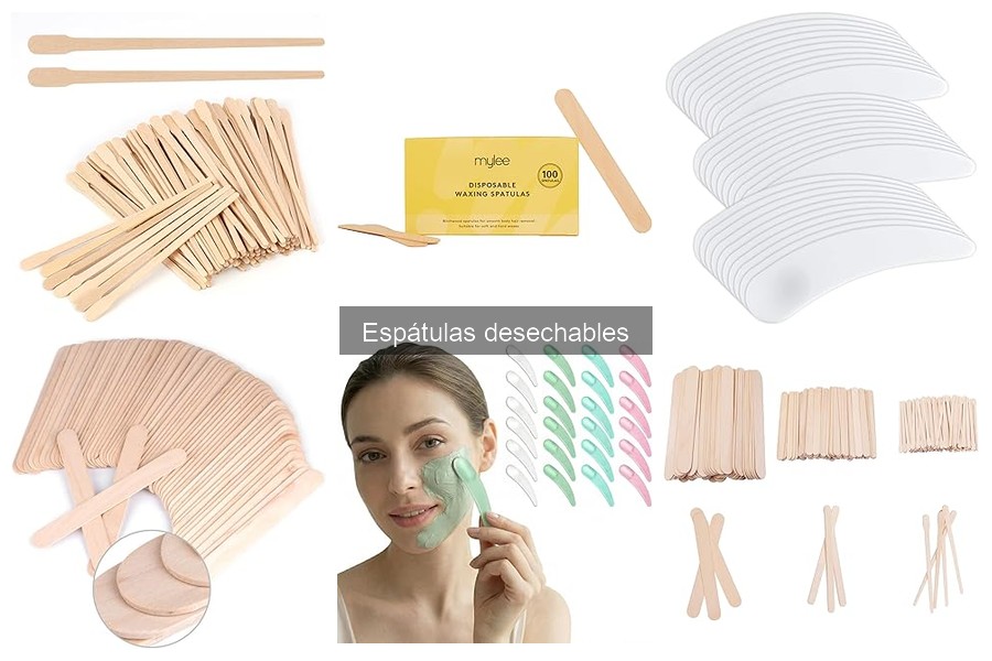 Tipos de espátulas desechables para depilación y cera