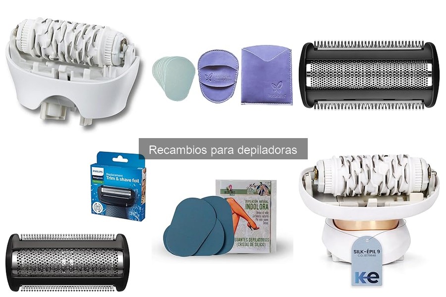 Tipos de recambios para depiladoras: cabezales y más