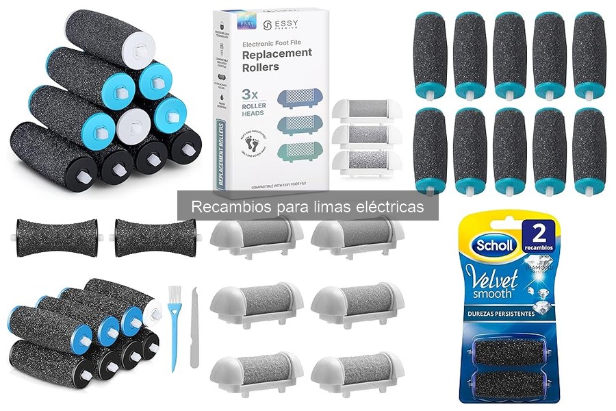 Tipos de recambios para limas eléctricas: ¿Cuál elegir?