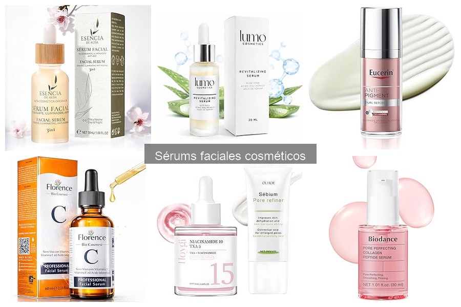 Tipos de sérums faciales y sus ingredientes clave