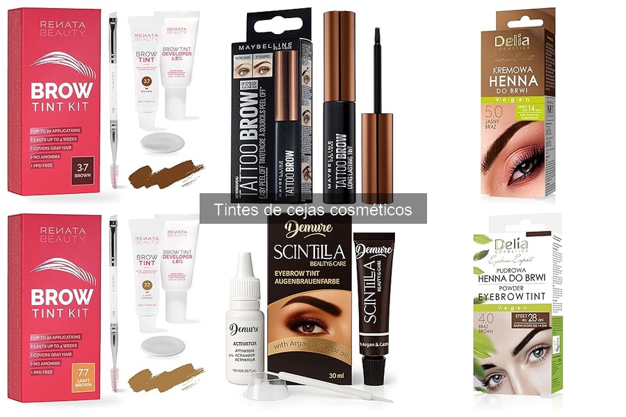 Tipos de tintes de cejas: diferencias y características